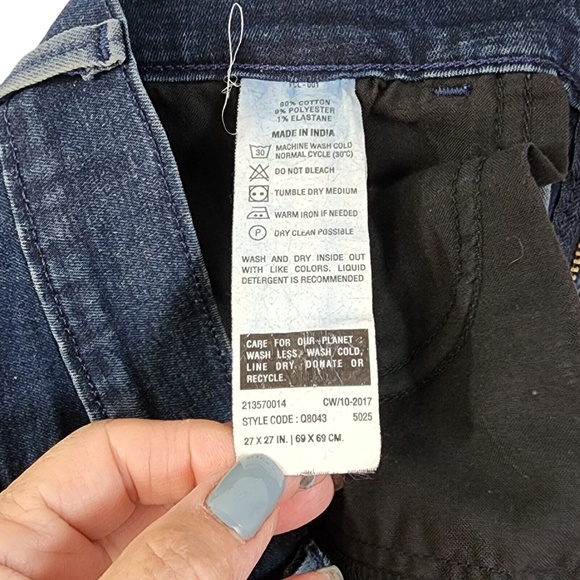 Levi's 710 Super Skinny Stretch Jeans Women's Size 27 Zipper Ankle - Picture 12 of 12